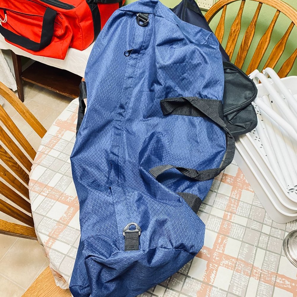 Large Nylon Sports Duffle Bag North Star Sports - Navy Blue